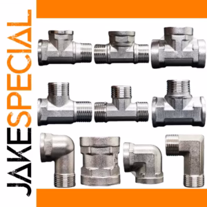 BSP Male Female Elbow Tee Connector 201 Stainless Steel