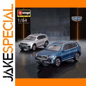 Bburago 1:64 Alloy Car Model in Geely Blue