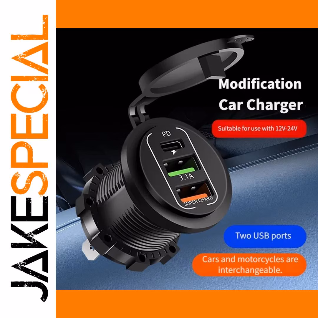 4 Ports Dual PD QC 3.0 USB Car Charger - Image 2