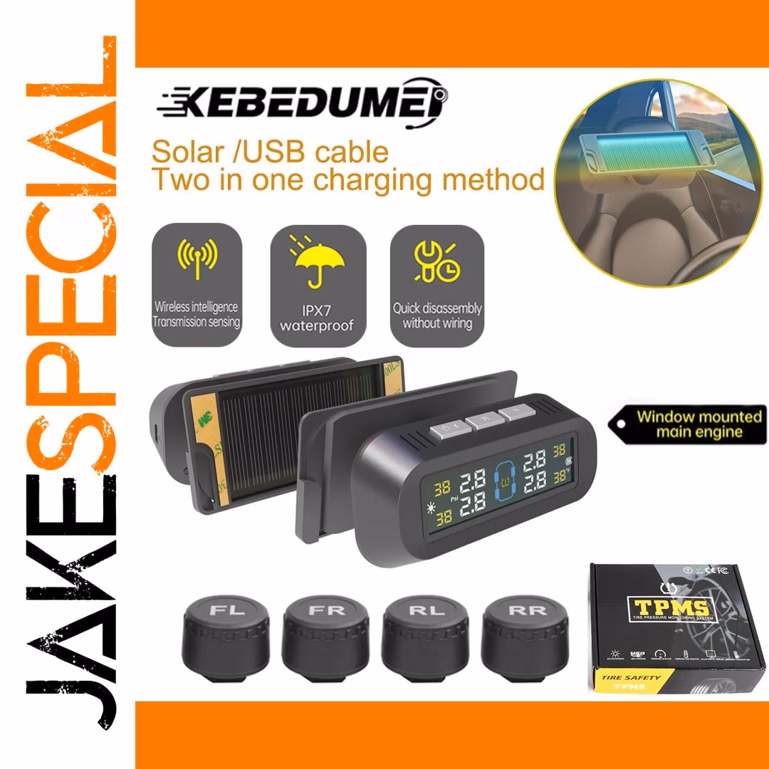 Intelligent Solar Tire Pressure Monitoring System