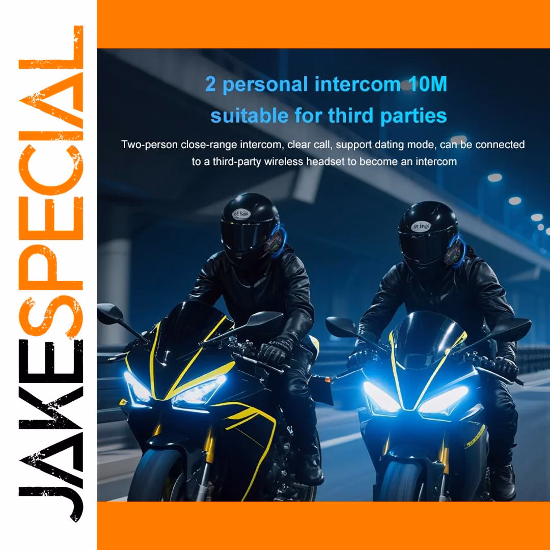 Y30 Bluetooth Motorcycle Intercom Helmet Headset - Image 2