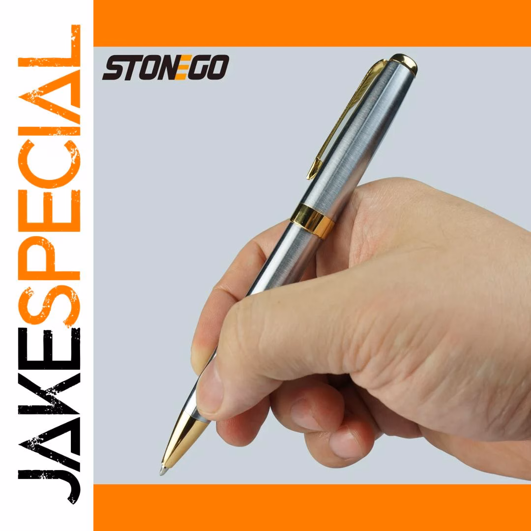 Elegant Retractable Stainless Steel Ballpoint Pen - Image 6