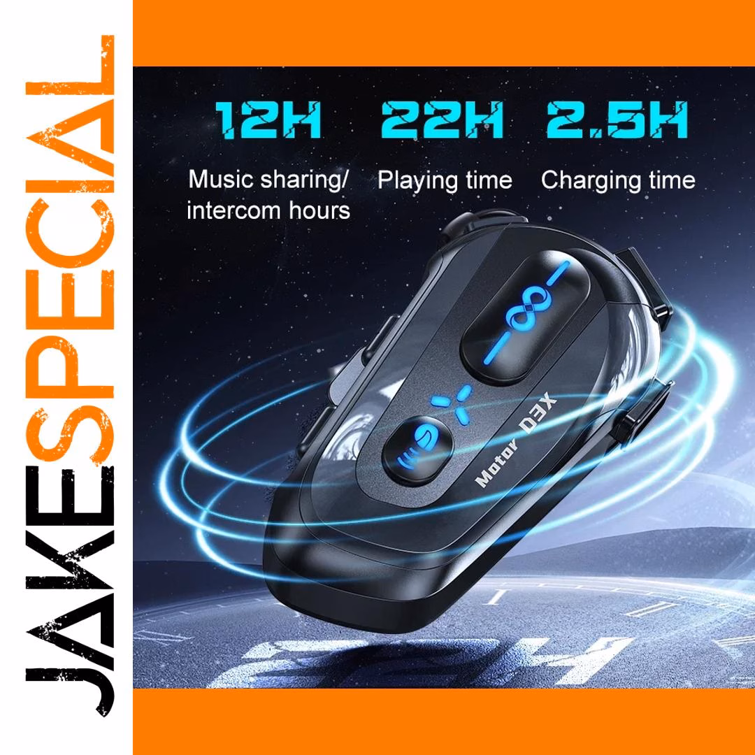 D3X Bluetooth Headset for Motorcycle Helmets - Image 5