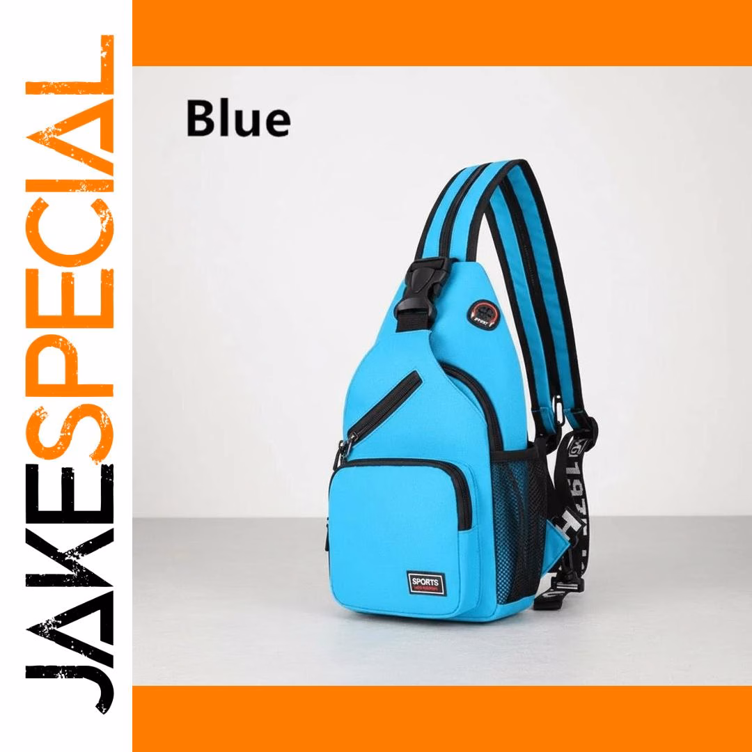 Multi-functional Messenger Shoulder Backpack Red - Image 9