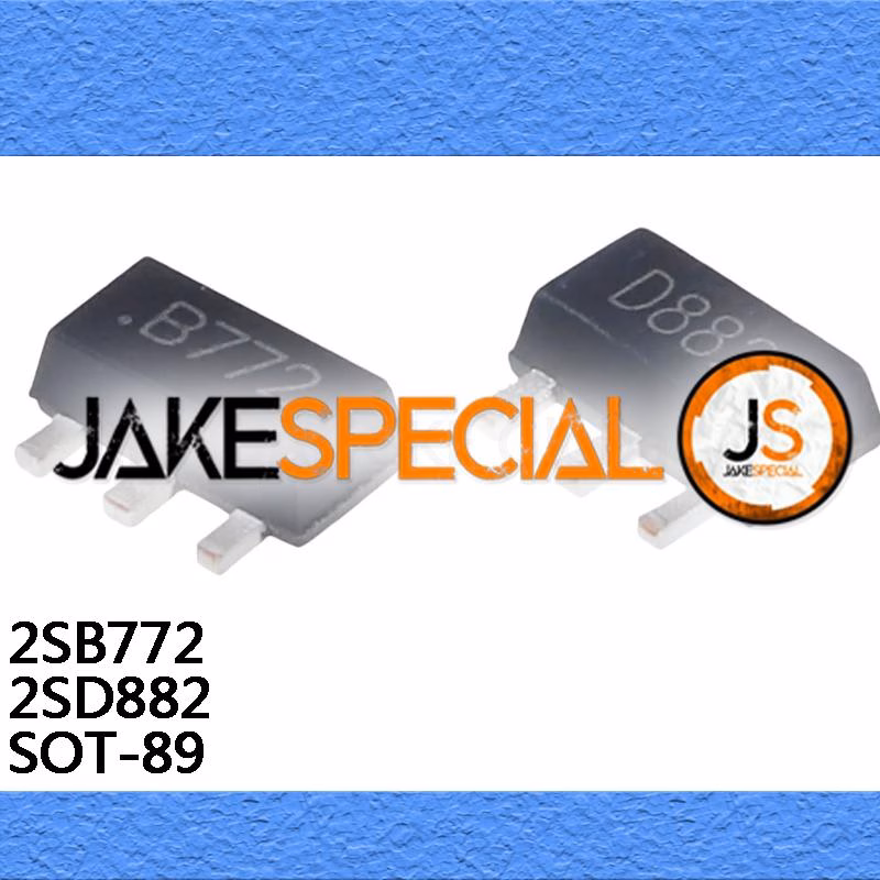 20-50PCS SOT-89 B772 D882 Power Transistors
