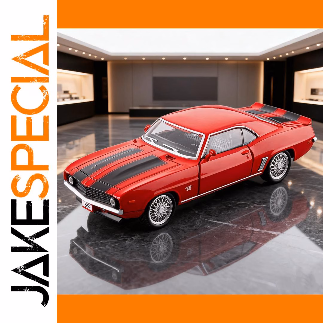 1:32 Scale Blue Camaro SS Diecast Model - Image 8