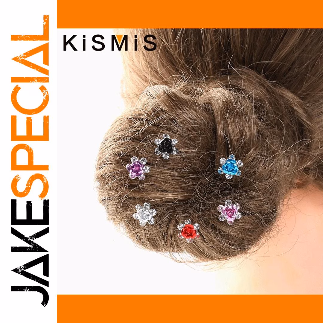 10PCS Floral Hair Clips Set in Vibrant Colors - Image 3