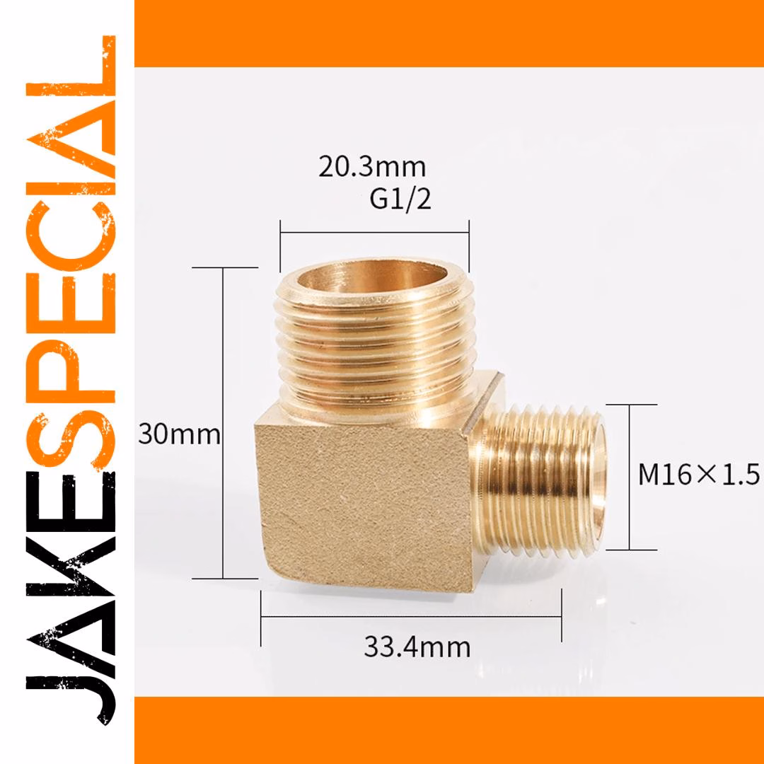 90-Degree Elbow Brass Pipe Fitting Connector - Image 7