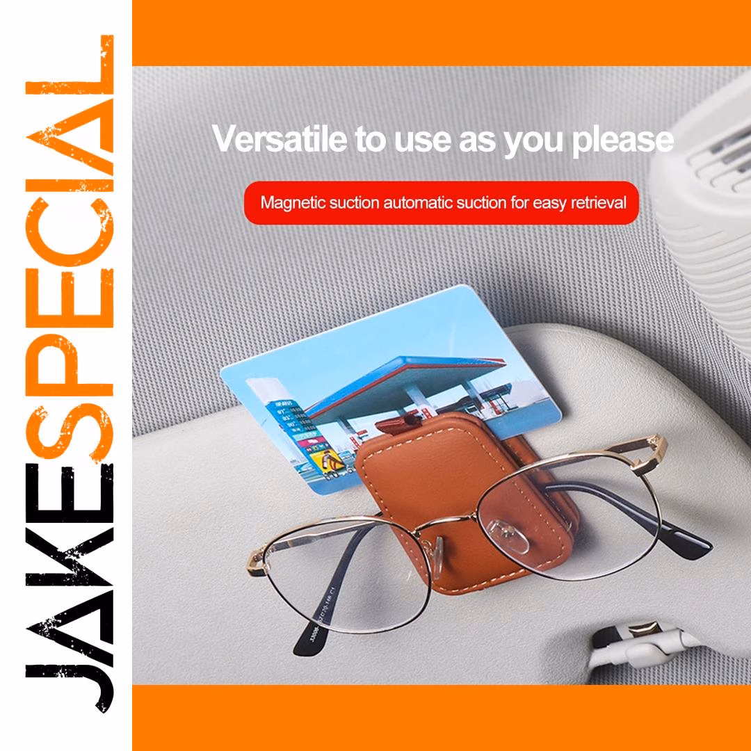 Car Sun Visor Glasses Case for Eyewear Storage - Image 2