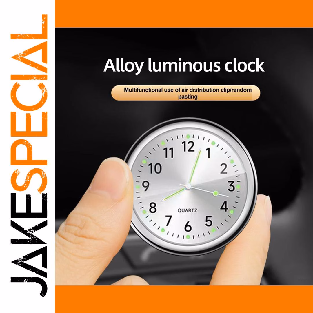 Mini Car Quartz Clock with Luminous Pointer - Image 2