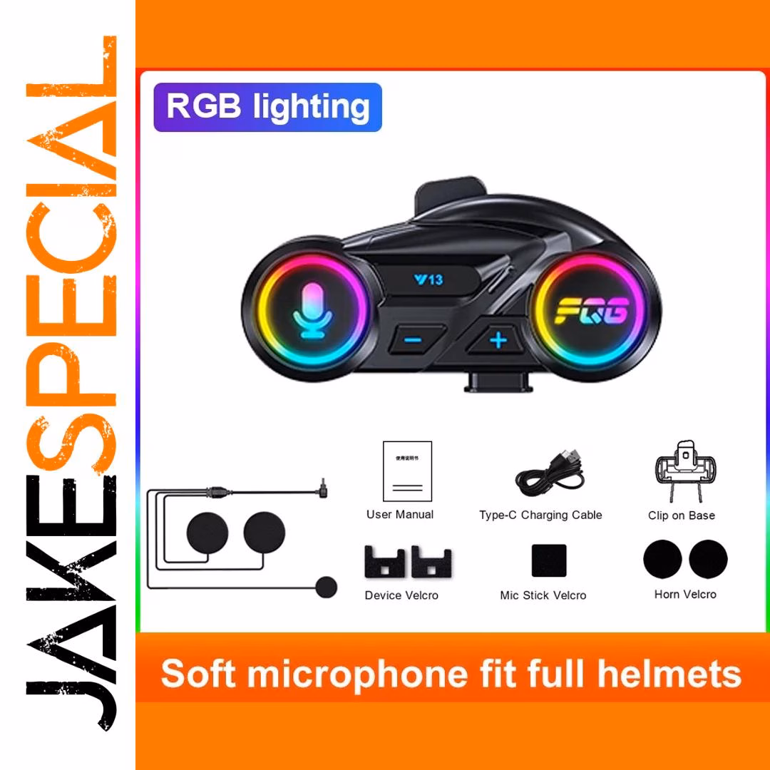 Bluetooth 6.0 Wireless Motorcycle Helmet Headset - Image 10