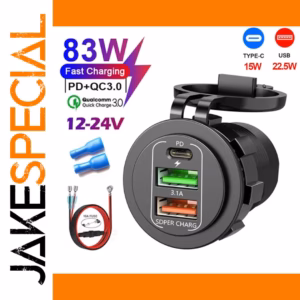 4 Ports Dual PD QC 3.0 USB Car Charger