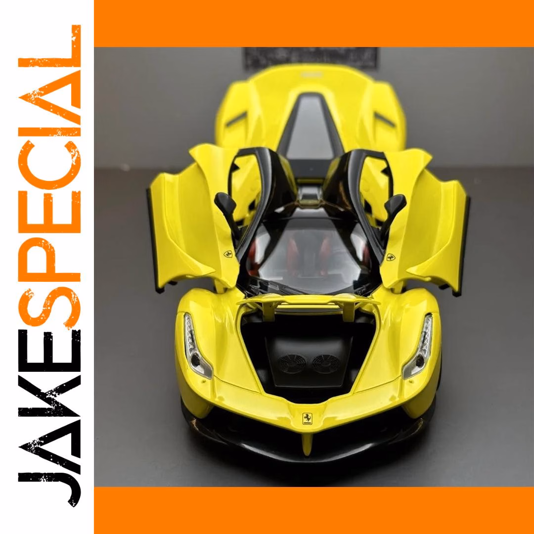 LaFerrari FXX K 1:22 Scale Model in Yellow - Image 5