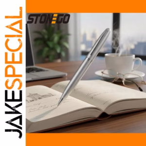 Retractable Metal Ballpoint Pen Silver 1.0mm