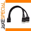 USB 9-Pin Female to Male Splitter Adapter