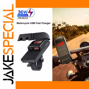 Motorcycle USB Fast Charger with Dual Ports