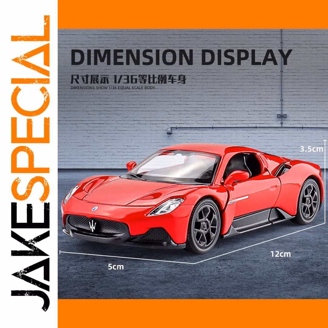 1:36 Scale Martha MC20 Lati Sports Car Model - Image 2