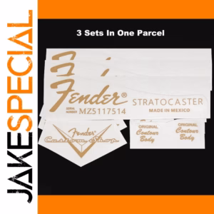 3pc Fender Strat Mexico Gold Decals