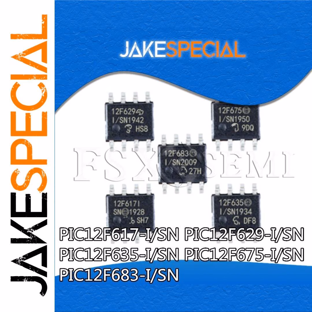 Set of 5 PIC Integrated Circuits ICs