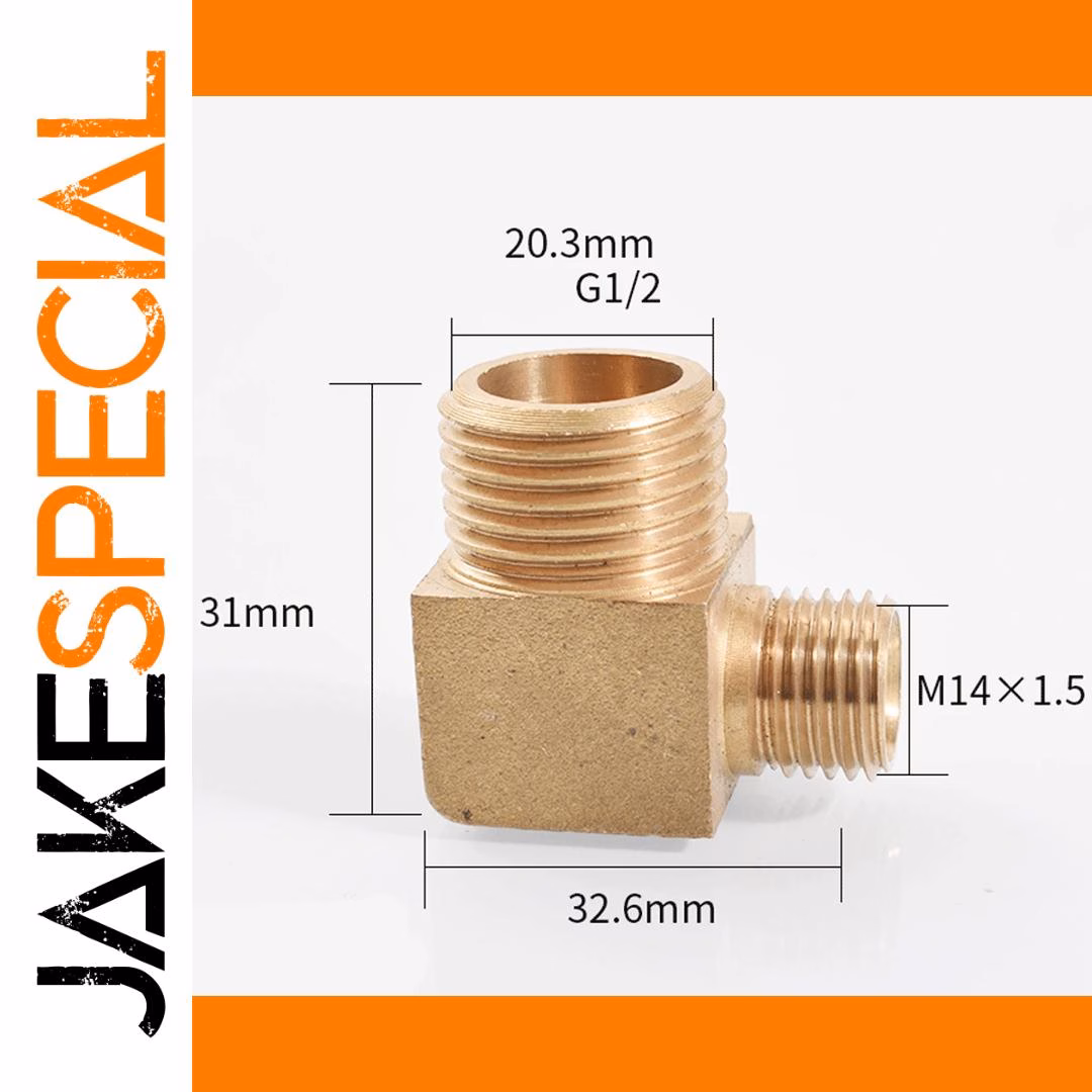 90-Degree Elbow Brass Pipe Fitting Connector - Image 8