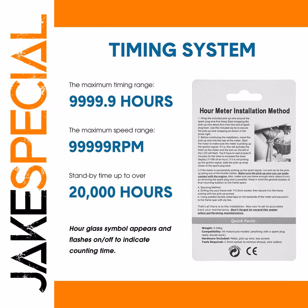 Inductive Timer Motorcycle Engine Hour Meter - Image 5