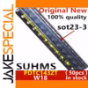 50PCS PDTC143ZT W18 Drive IC SOT23-3 Chips