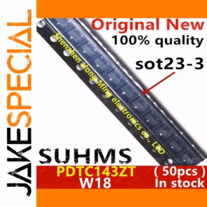 50PCS PDTC143ZT W18 Drive IC SOT23-3 Chips