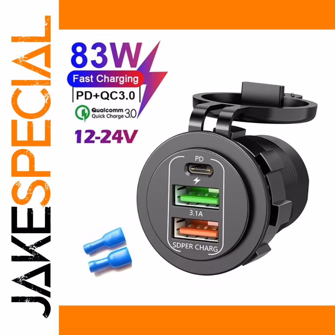 4 Ports Dual PD QC 3.0 USB Car Charger - Image 9