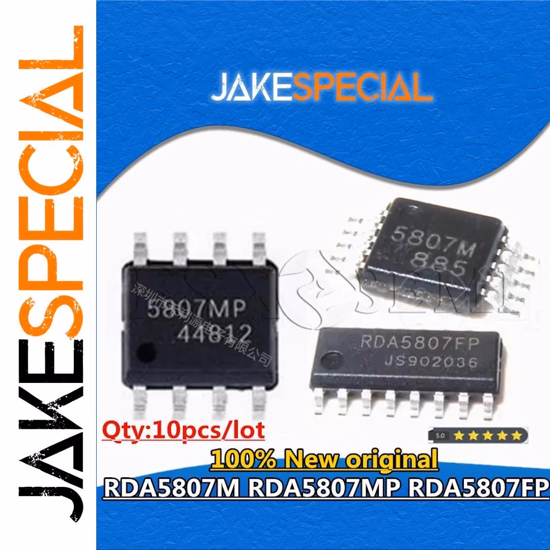 10PCS RDA5807FP SMD FM Tuner ICs