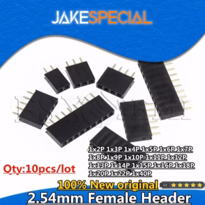 2.54mm Female Header Pack of 10 for PCB Projects