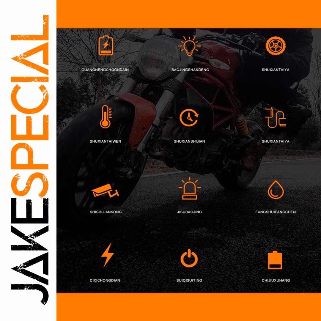 Motorcycle Tire Pressure Monitor with LCD Display - Image 2