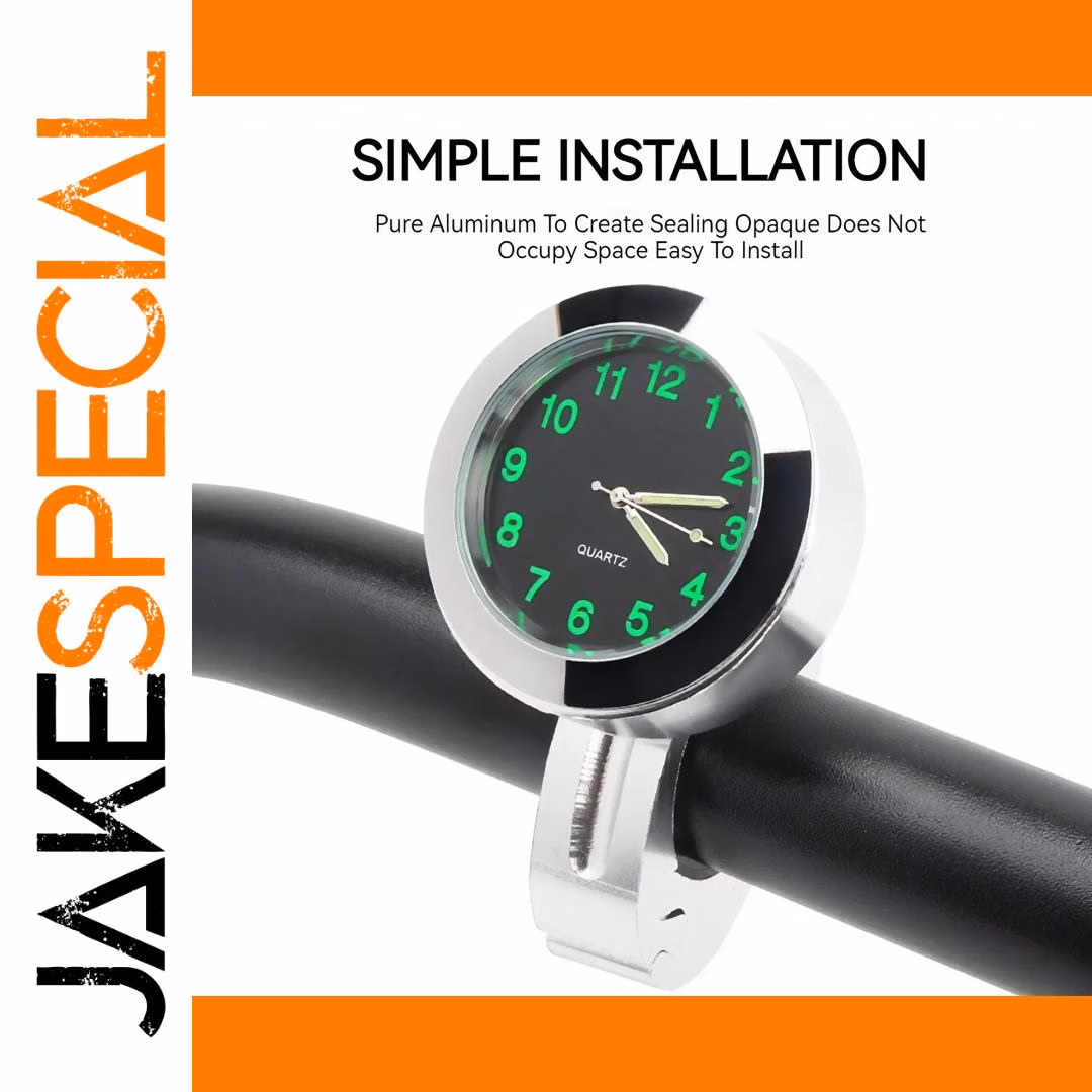 Waterproof Luminous Motorcycle Handlebar Clock - Image 4