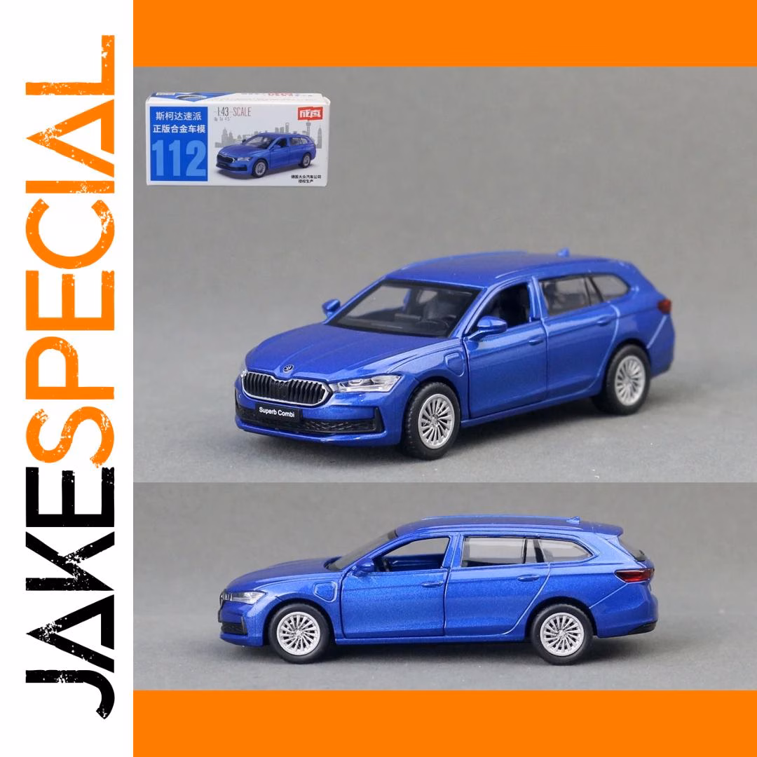 Skoda Superb Diecast Model 1:43 Scale Green - Image 7