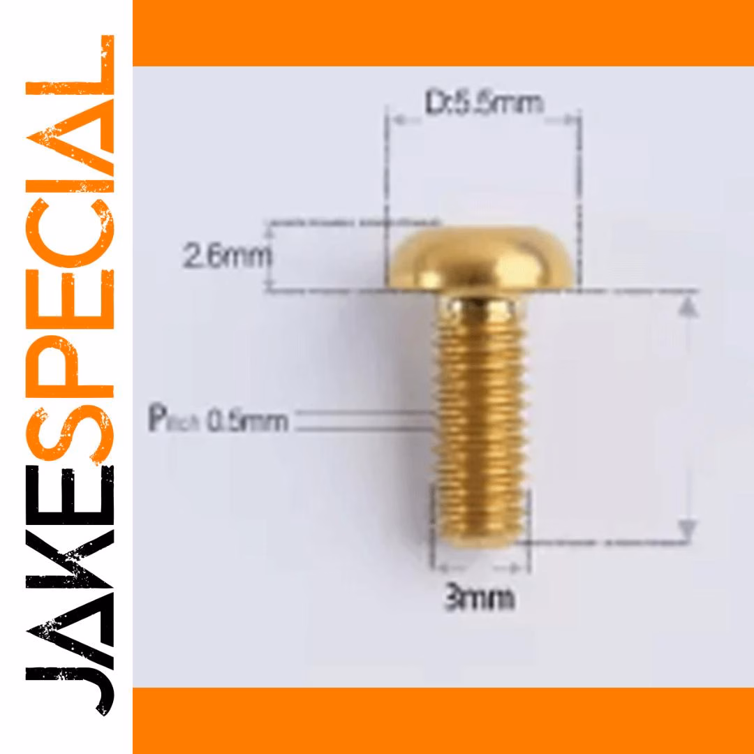 Vibrant Grade 5 Titanium Alloy Screws M3 6-15mm - Image 7