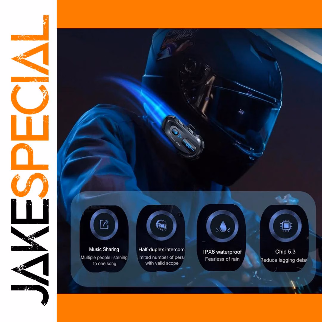 D3X Bluetooth Headset for Motorcycle Helmets - Image 2