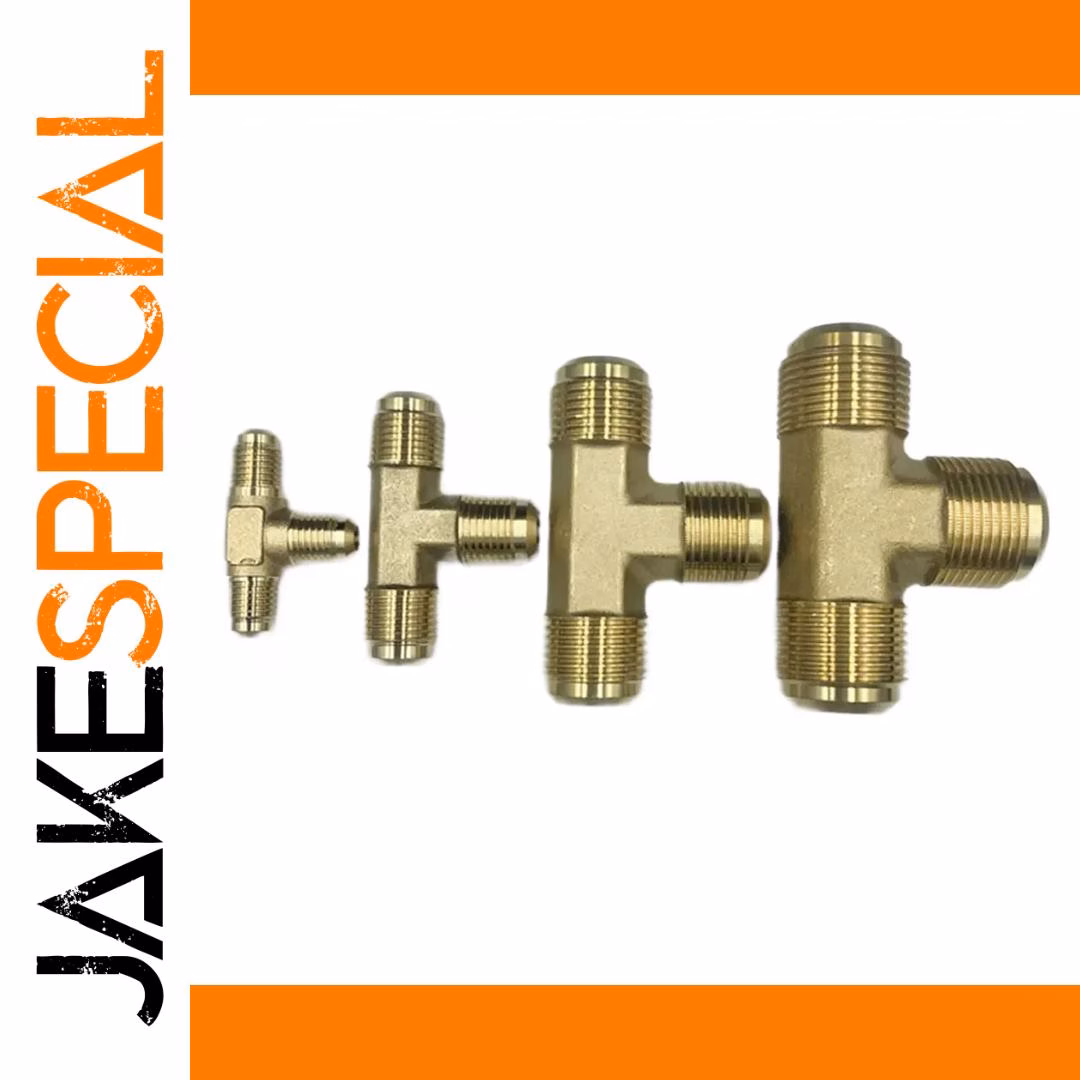 Brass Tee Connector for Air Conditioning Systems
