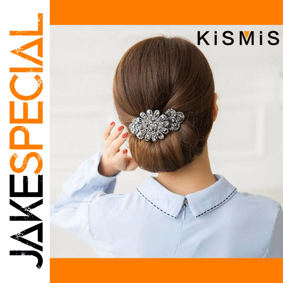 Elegant Rhinestone Floral Hairpin for Women - Image 5