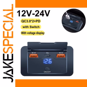 Car USB Adapter Socket for 12V/24V Systems