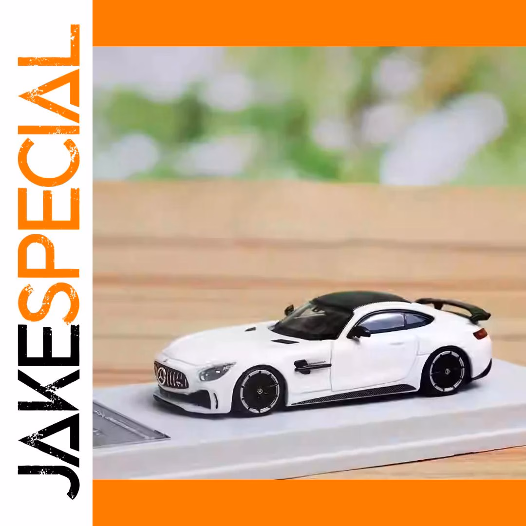 1:64 Scale Matte Black Mercedes-AMG GTR Model - Image 6