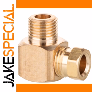 90-Degree Brass Pipe Fitting Coupler 850 kPa