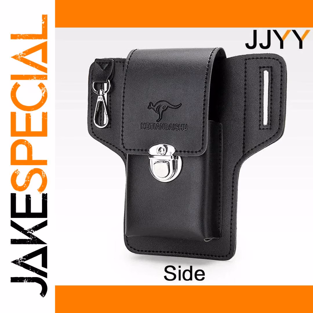 Men's Leather Waist Bag for Phones 5.4-6.9" - Image 3