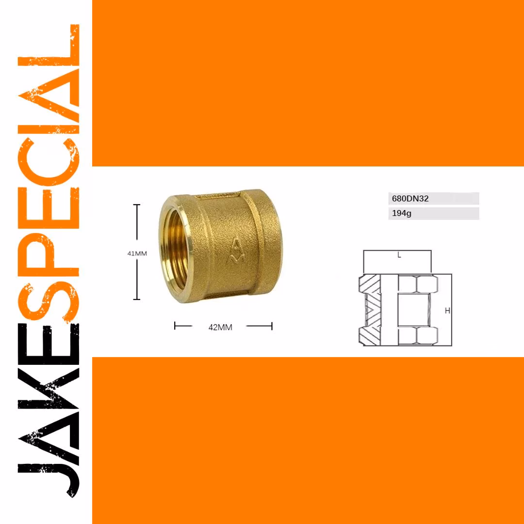 Brass Female Thread Water Pipe Fitting DN15-DN100 - Image 6