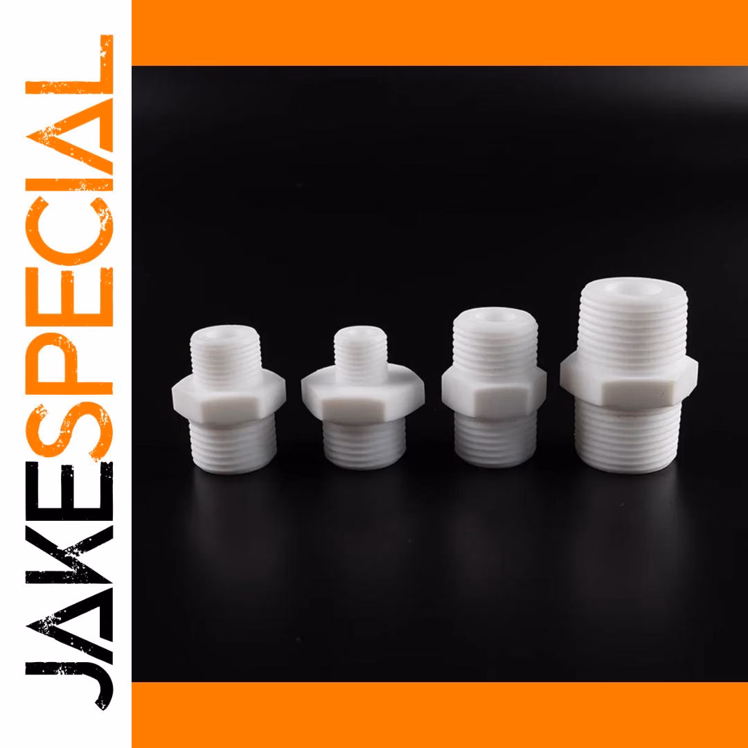 PTFE Male Hex Nipple Reducer Pipe Fitting - Image 2