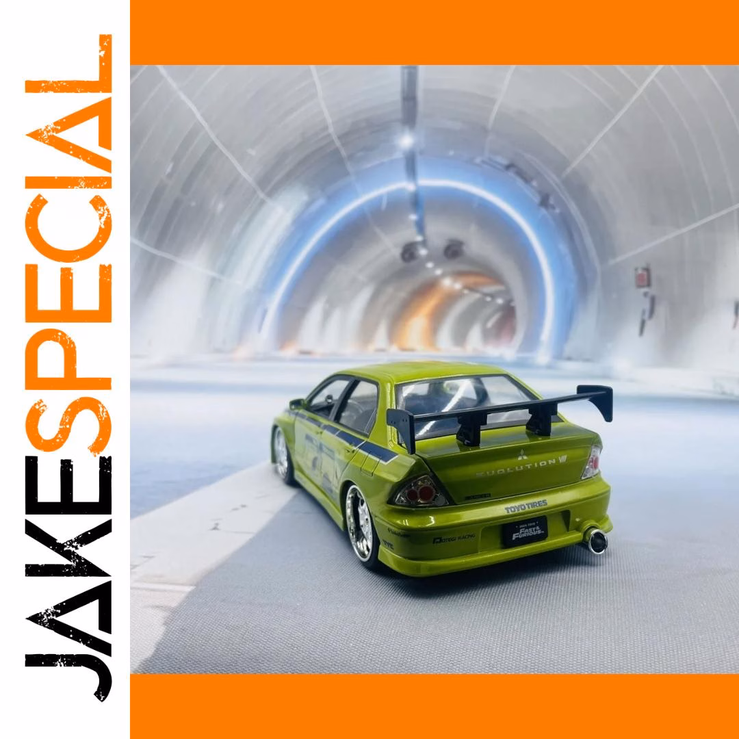 Jada 1:24 Mitsubishi Lancer Evolution VII Model - Image 5