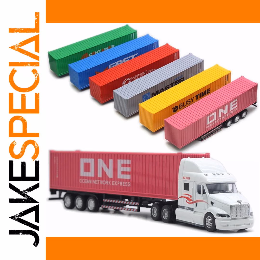 1/48 Scale Diecast Container Truck Model - Image 3