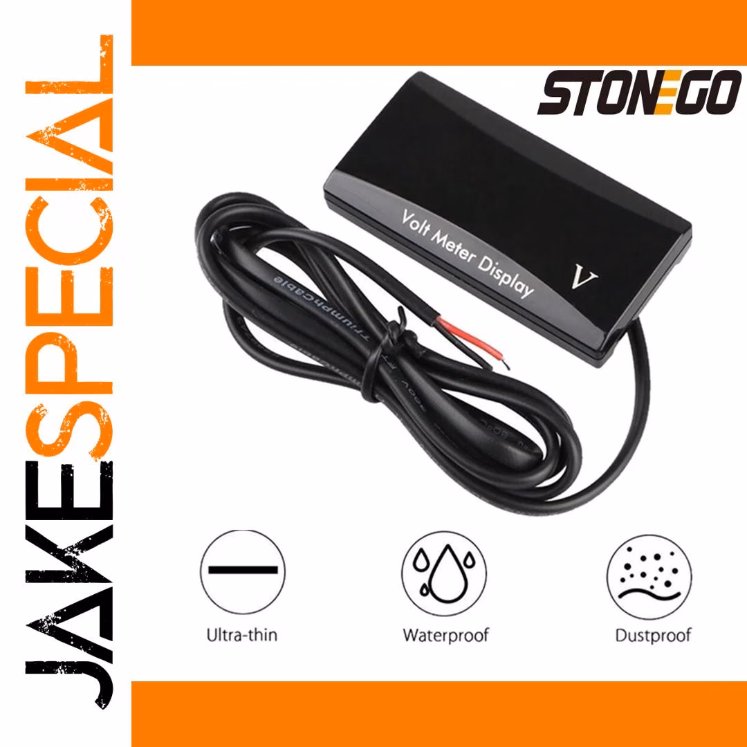 12V Mini Waterproof LED Voltmeter with Alarm - Image 4