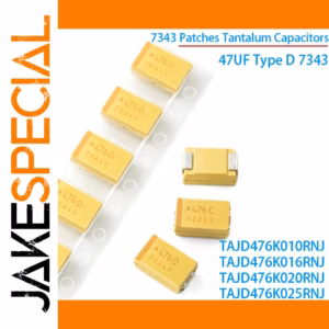 5PCS SMD Tantalum Capacitors 47µF 10-25V