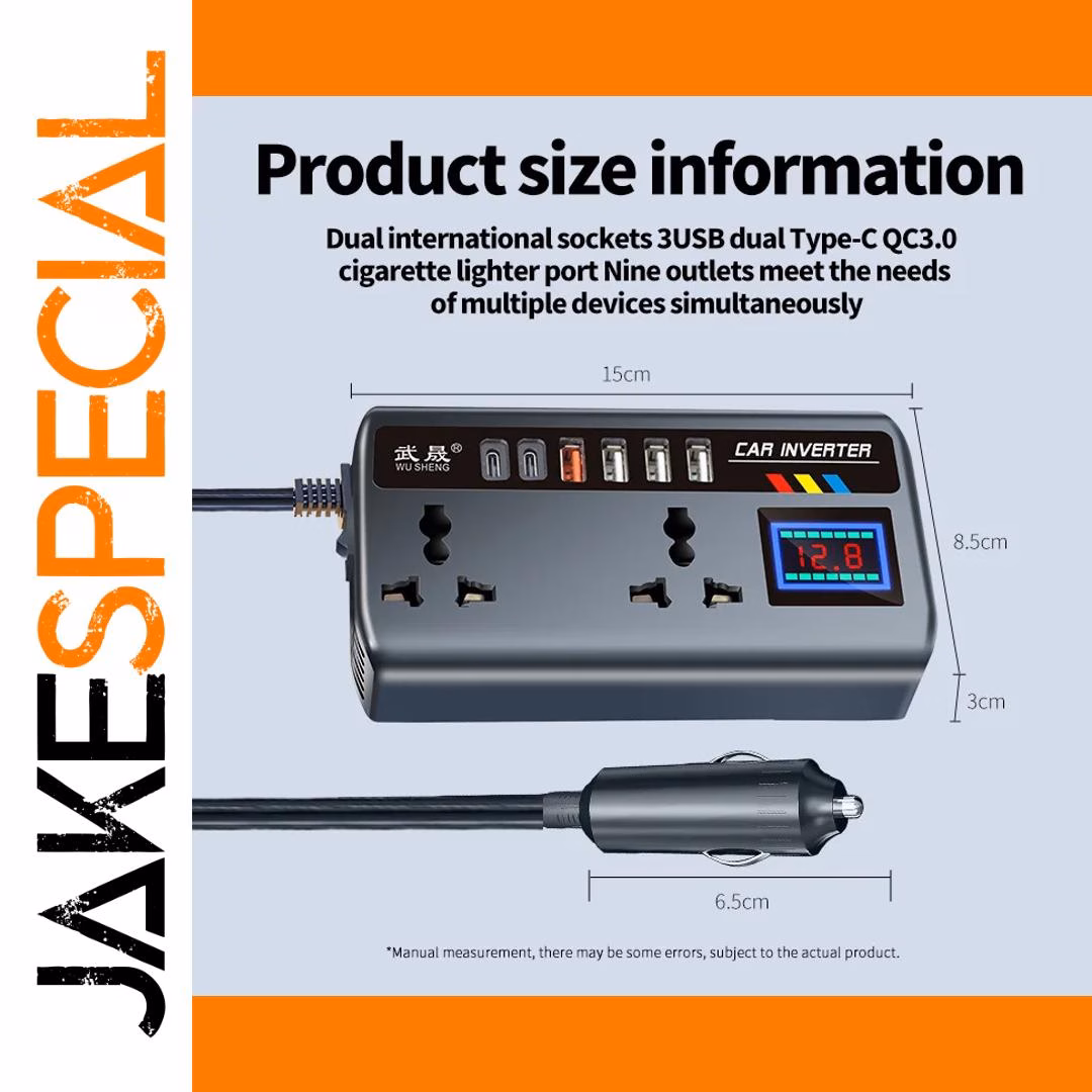 Car Inverter Converter DC 12V/24V to AC 220V - Image 6