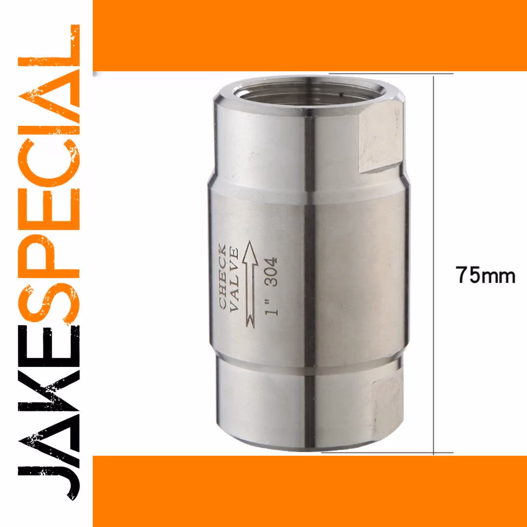 High-Pressure Check Valve Stainless Steel BSP - Image 4