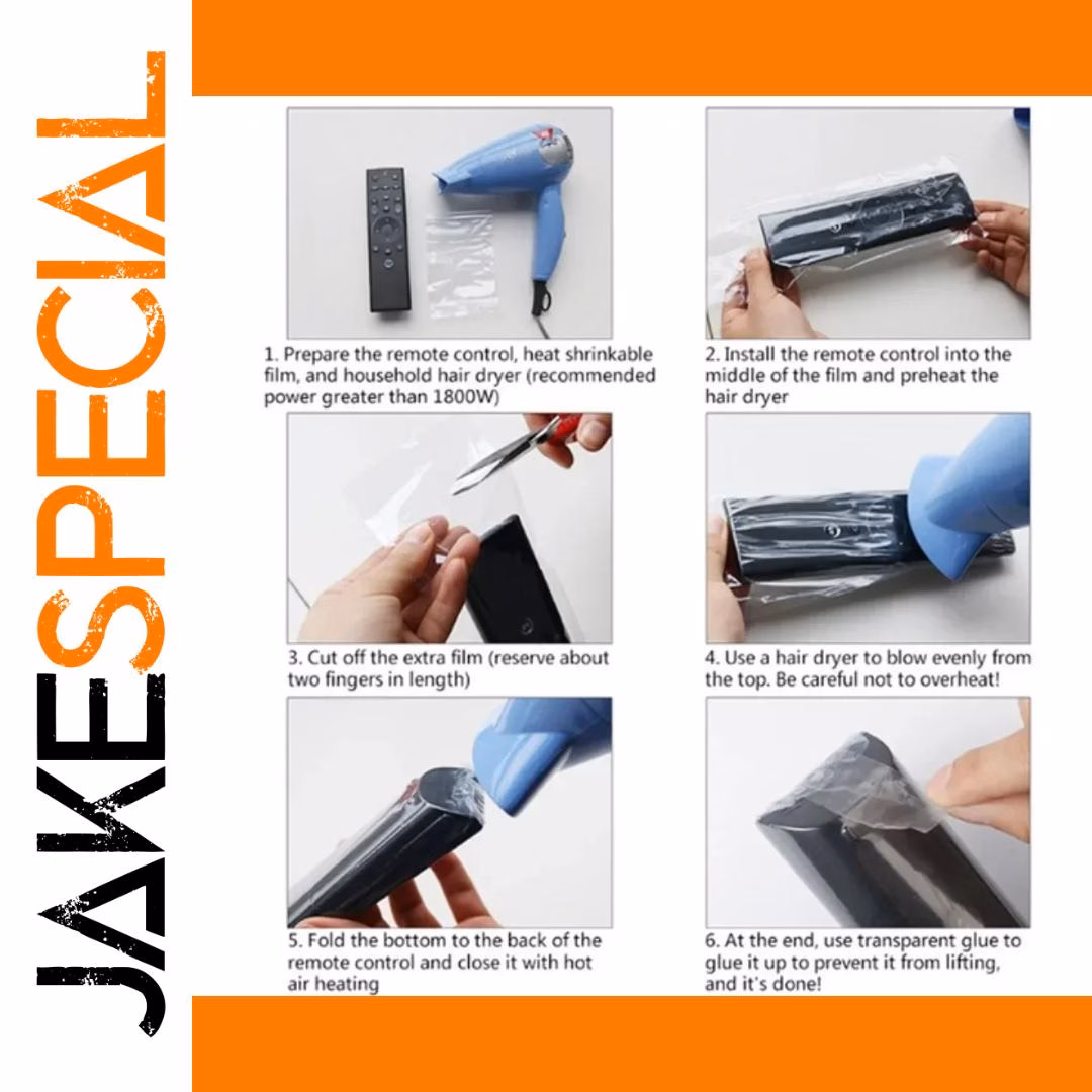 Remote Control Protective Film Sleeves 20/50PCS - Image 4